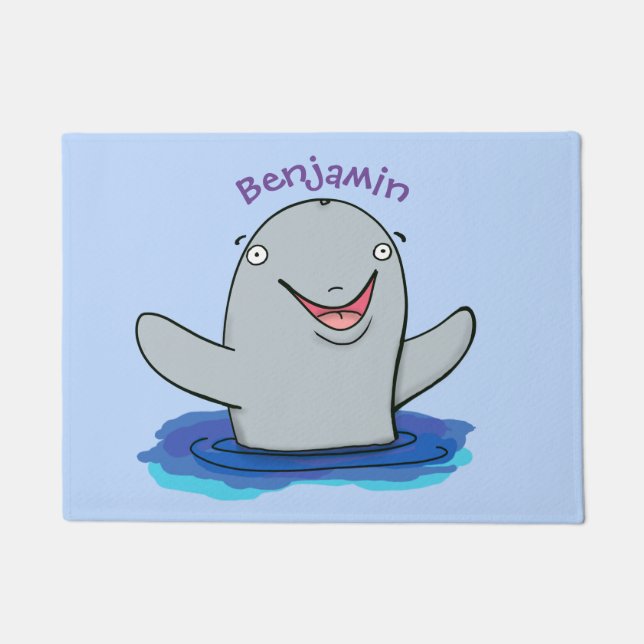 Tapete Ilustração de desenho animado feliz e adorável (Frente)