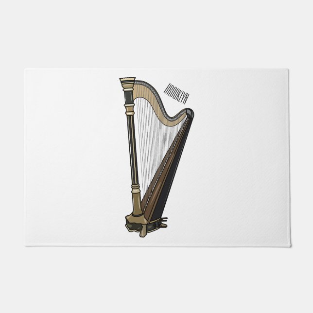 Tapete Ilustração de desenho animado Harp (Frente)