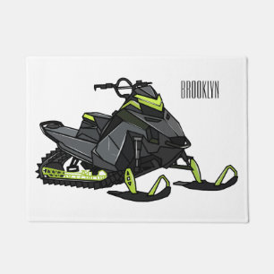 Tapete Ilustração de desenho animado Snowmobile