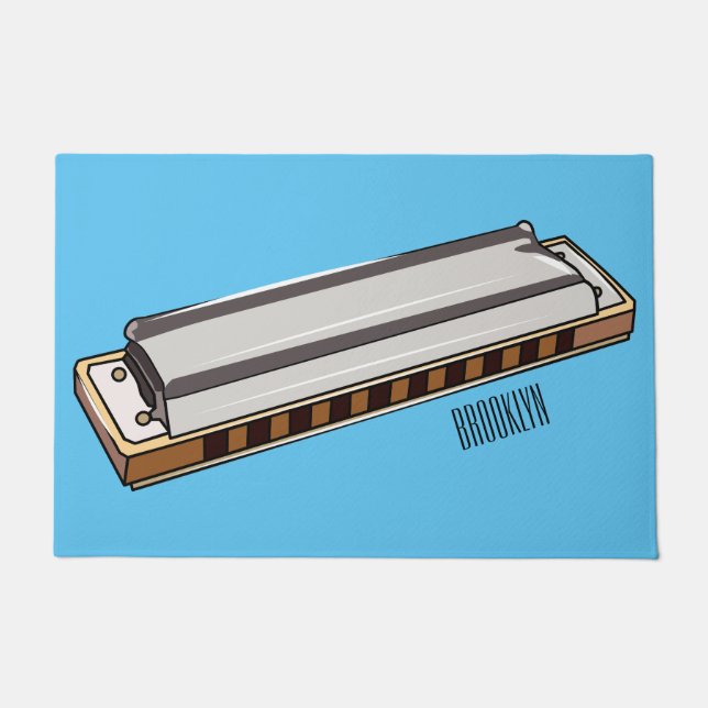 Tapete Ilustração de desenho da Harmonica (Frente)