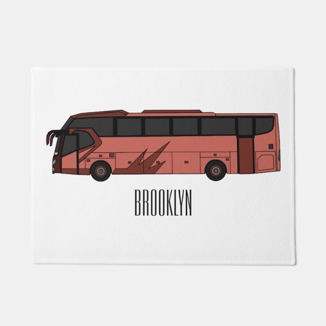 Tapete Ilustração de desenho de barramento (Frente)