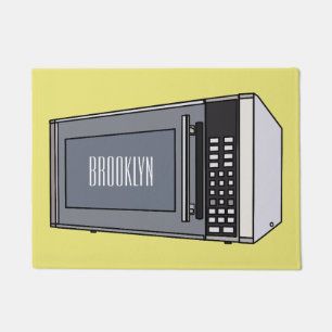 Tapete Ilustração de desenho em micro-ondas