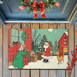 Tapete Ilustração de natais vintages