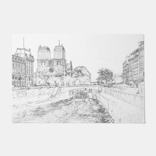 Tapete Ilustração de Notre Dame de Paris