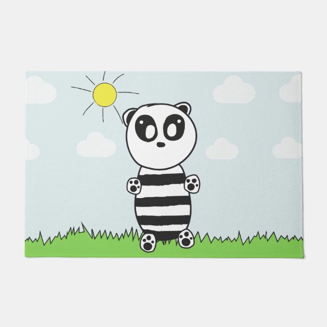 Tapete Ilustração de Panda Fofo (Frente)
