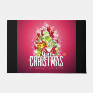 Tapete Ilustração do Design gráfico de Natal Vermelho Mod