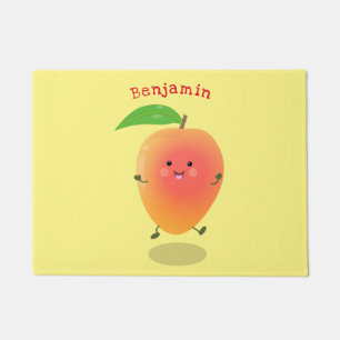 Tapete Imagem de desenho animado amarelo de manga feliz e