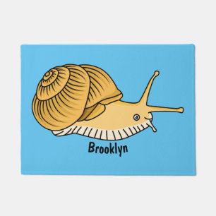 Tapete Imagem de desenho animado de caracol amarelo-bonit