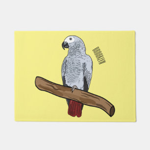Tapete Imagem de desenho animado de cinza africana