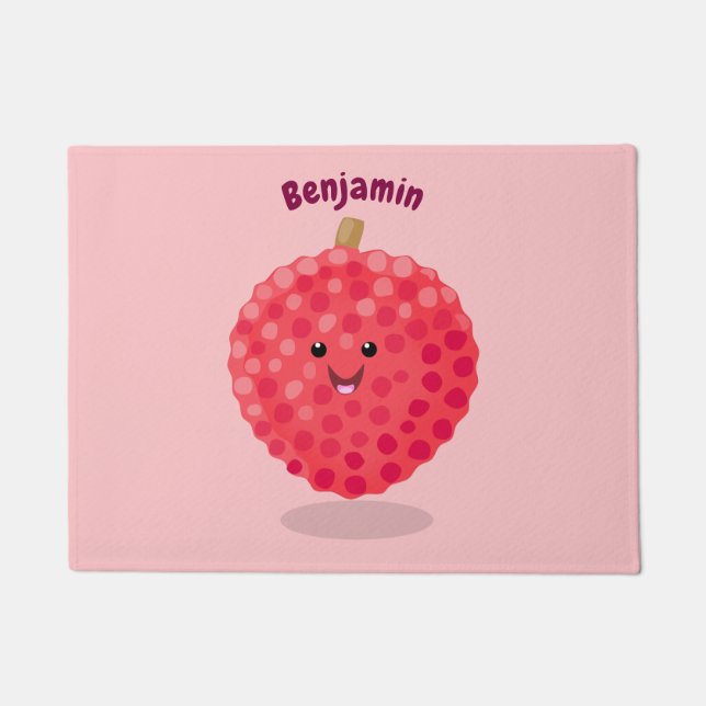 Tapete Imagem de desenho animado de liso rosa-claro (Frente)