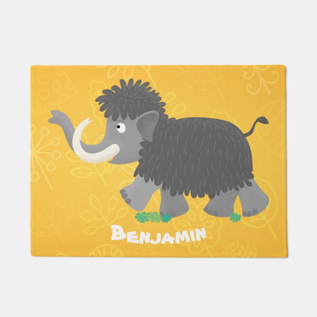 Tapete Imagem de desenho animado de mamute boazona (Frente)