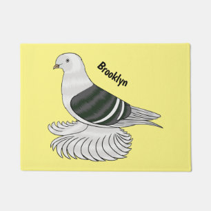 Tapete Imagem de desenho animado do pombo-escudo-saxão