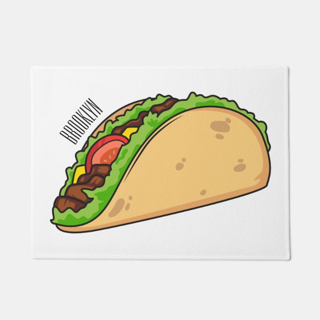 Tapete Imagem de desenho animado do Taco (Frente)
