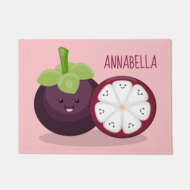 Tapete Imagem de desenho animado roxo e bonito (Frente)