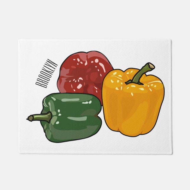 Tapete Imagem de desenho em Capsicum (Frente)