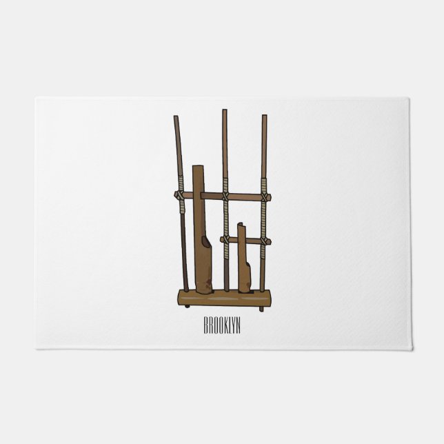 Tapete Imagem de desenhos angklung (Frente)
