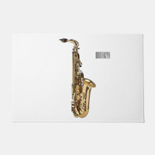 Tapete Imagem de desenhos saxofônicos
