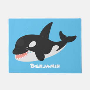 Tapete Imagem engraçada de desenho animado de orca