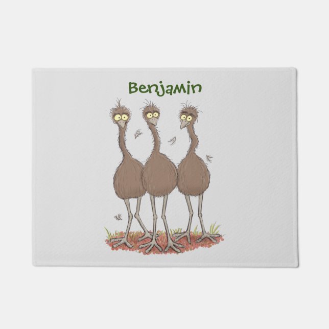 Tapete Imagem engraçada do desenho animado emu australian (Frente)