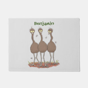Tapete Imagem engraçada do desenho animado emu trio aust