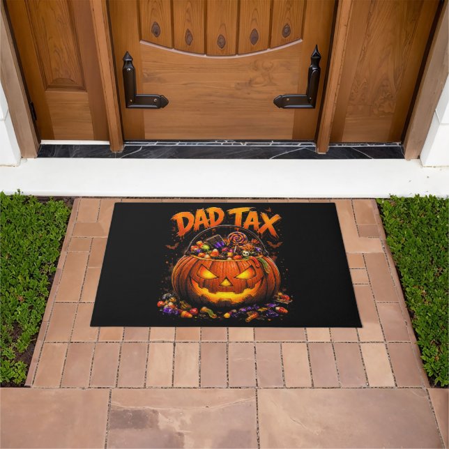 Tapete Imposto Pai Engraçado Halloween Abóbora (Ar livre)