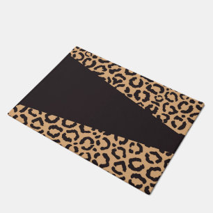 Tapete Impressão Animal Dourada Chita Leopardo Preta Mode