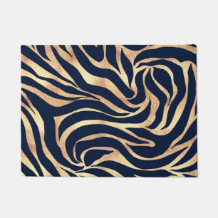 Tapete Impressão Animal Nay-Blue Elegante Glitter Zebra