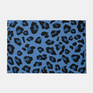 Tapete Impressão de Leopardo Azul