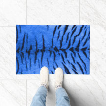 Impressão de Pele de Tigre Azul Deserto