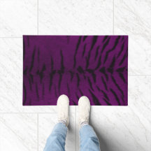 Impressão de Pele de Tigre Roxo