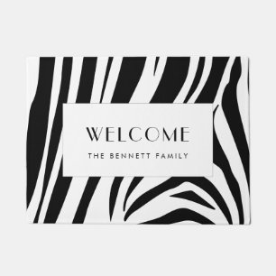 Tapete Impressão de zebra personalizável