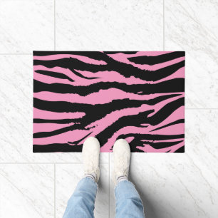 Tapete Impressão de Zebra Rosa Quente
