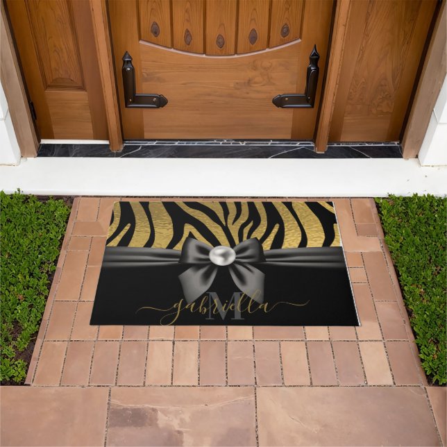 Tapete Impressão e Arco Zebra ouro (Ar livre)