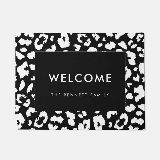 Tapete Impressão-leopardo personalizável (Frente)