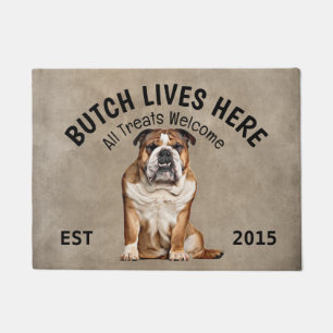 Tapete Inglês Bulldog Personalizado Dog Lover Doormat