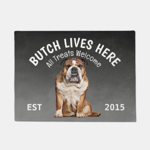 Tapete Inglês Bulldog Personalizado Dog Lover Doormat