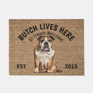 Tapete Inglês Bulldog Personalizado Dog Lover Doormat