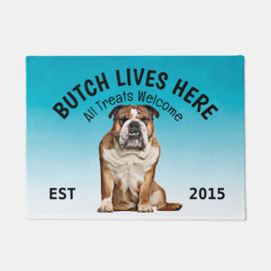 Tapete Inglês Bulldog Personalizado Dog Lover Doormat