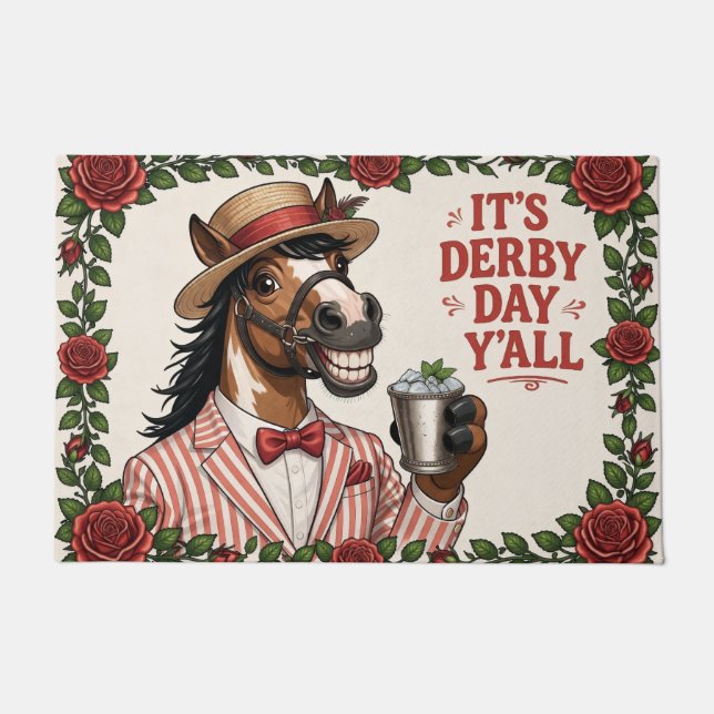 Tapete inspirado no Dia da Derby de Cavalos (Frente)