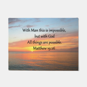 TAPETE INSPIRING MATTHEW 19:26 DESIGN SUNRISE