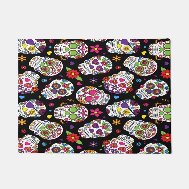 Tapete Intimidação assustador e bloodcurdling do crânio (Frente)