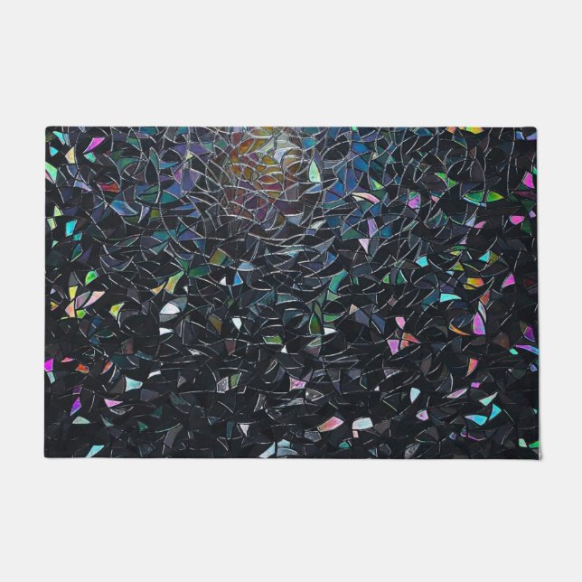 Tapete Iridescent Abstract Stained Glass Pattern (Frente)