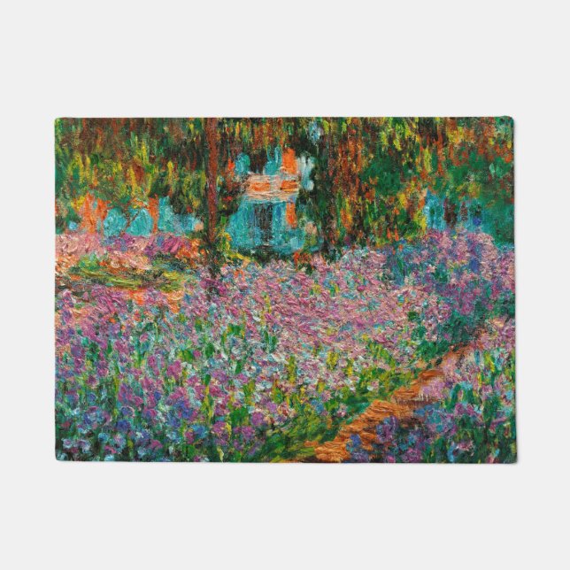 Tapete Íris Jardim Monet Giverny flores (Frente)