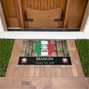 Tapete Itália & Bandeira Italiana Madeira Russa / Família