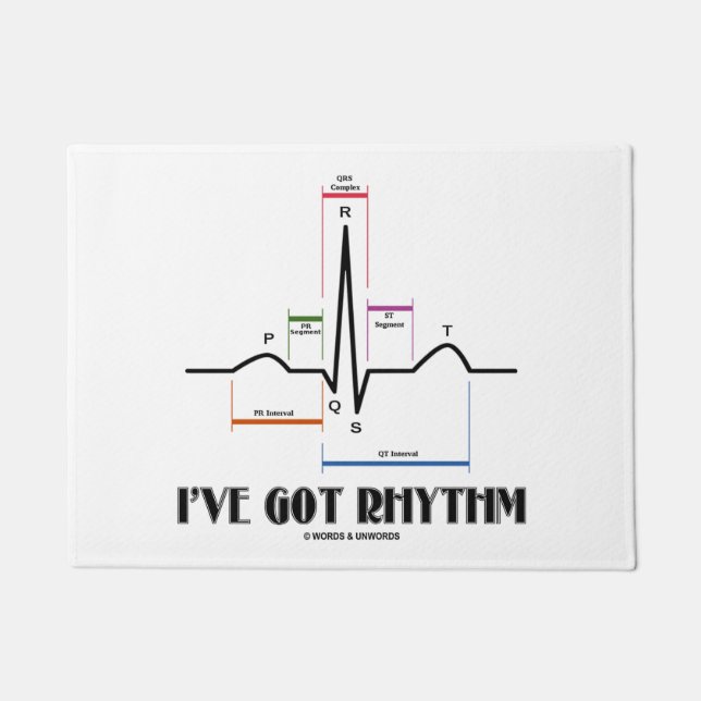 Tapete I've obteve o electrocardiograma do ritmo ECG EKG (Frente)