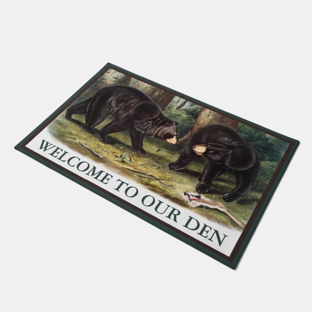 Tapete J.W. Audubon - Ursus Americanus Black Bear (Inclinado)