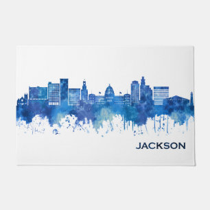 Tapete Jackson Mississippi Skyline Blue