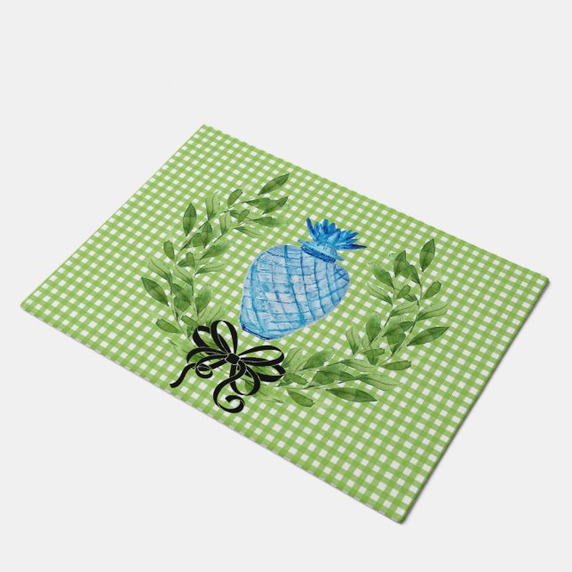 Tapete Jar de Ginger Azul e Branco (Inclinado)