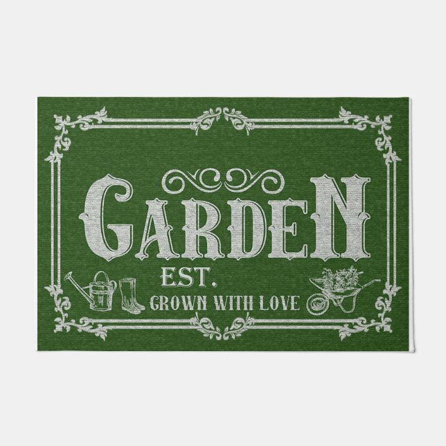Tapete Jardim Cultivado Com Amor (Frente)