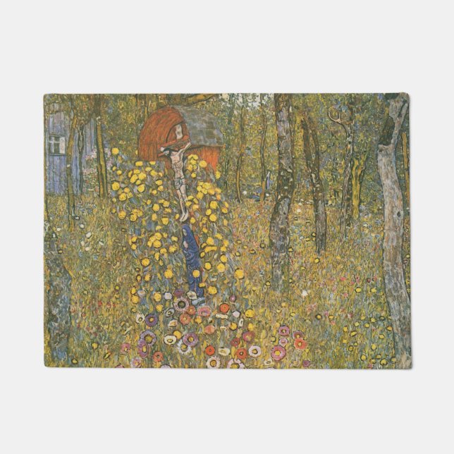 Tapete Jardim de fazenda com Crucifixo (por Gustav Klimt) (Frente)